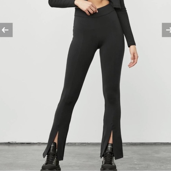 Alo Yoga Airbrush HW Flutter Legging Black - Picture 2 of 8